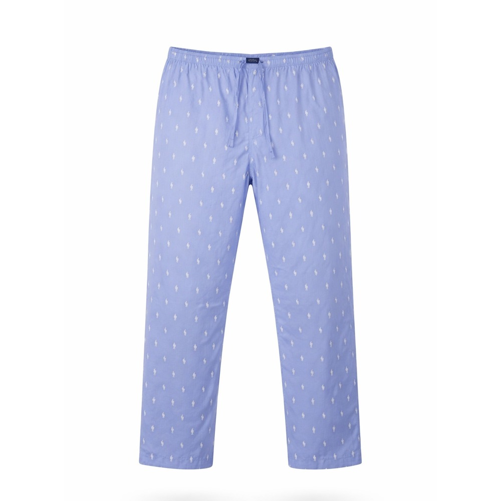 Polo Ralph Lauren Printed Woven Pajama Pants Mens 4X Blue Pony Striped Lounge
